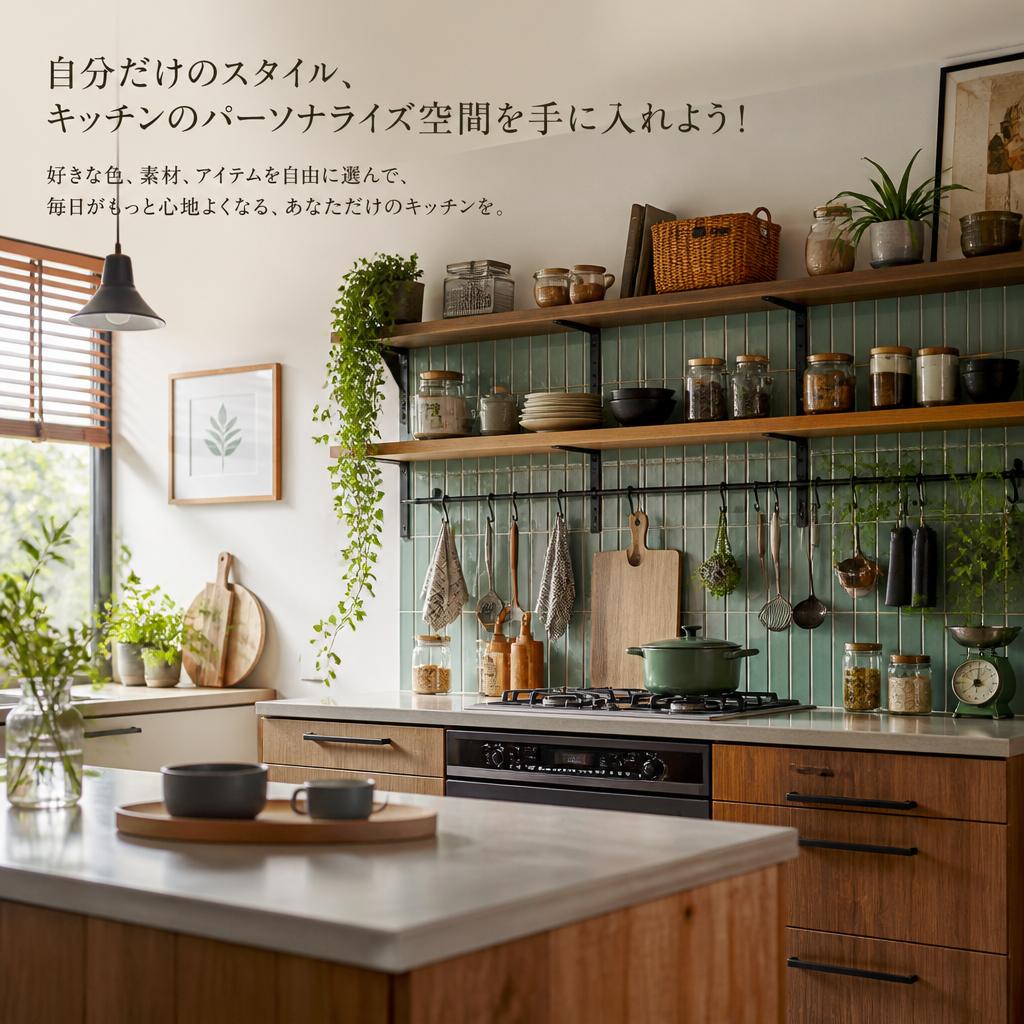 自分だけのスタイル、キッチンのパーソナライズ空間を手に入れよう！
