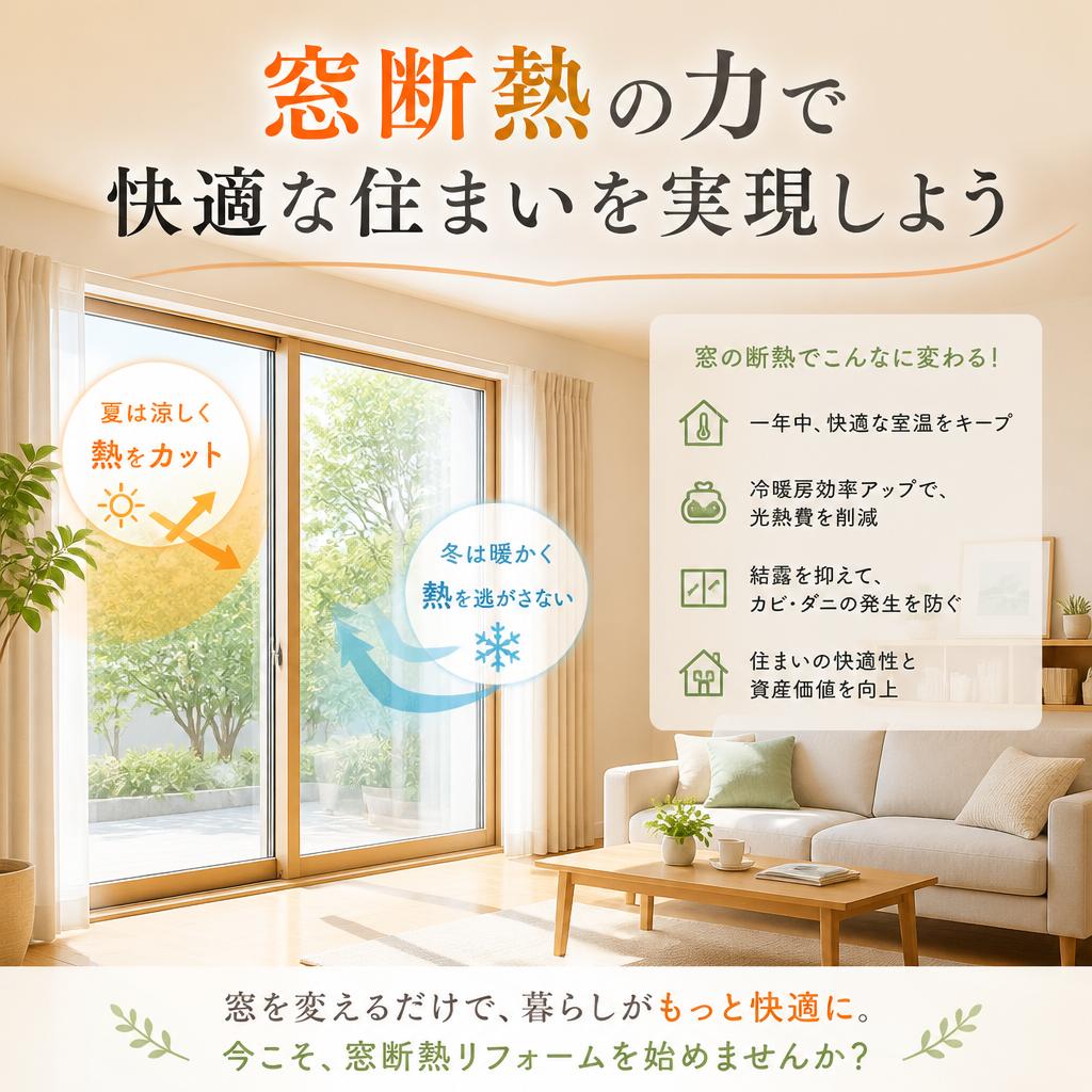 窓断熱の力で快適な住まいを実現しよう