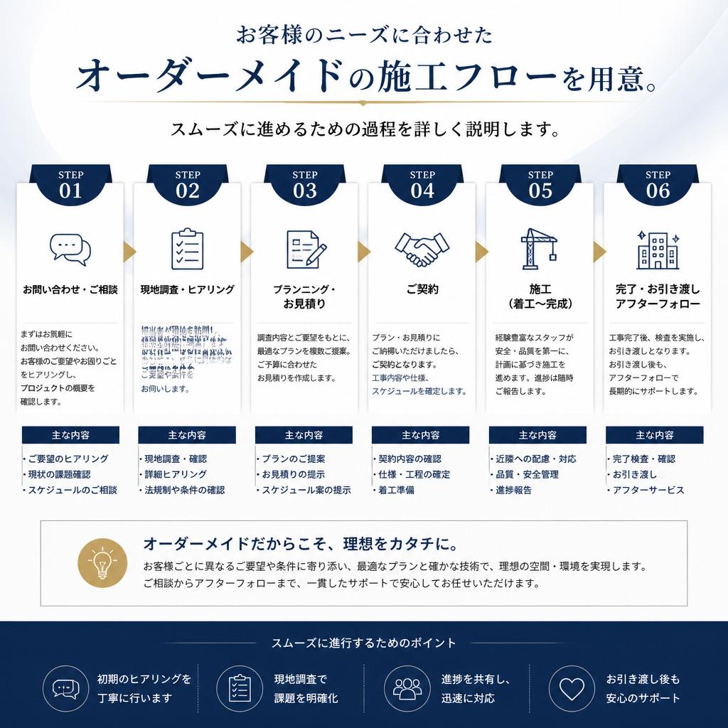 5. 施工の流れを解説
