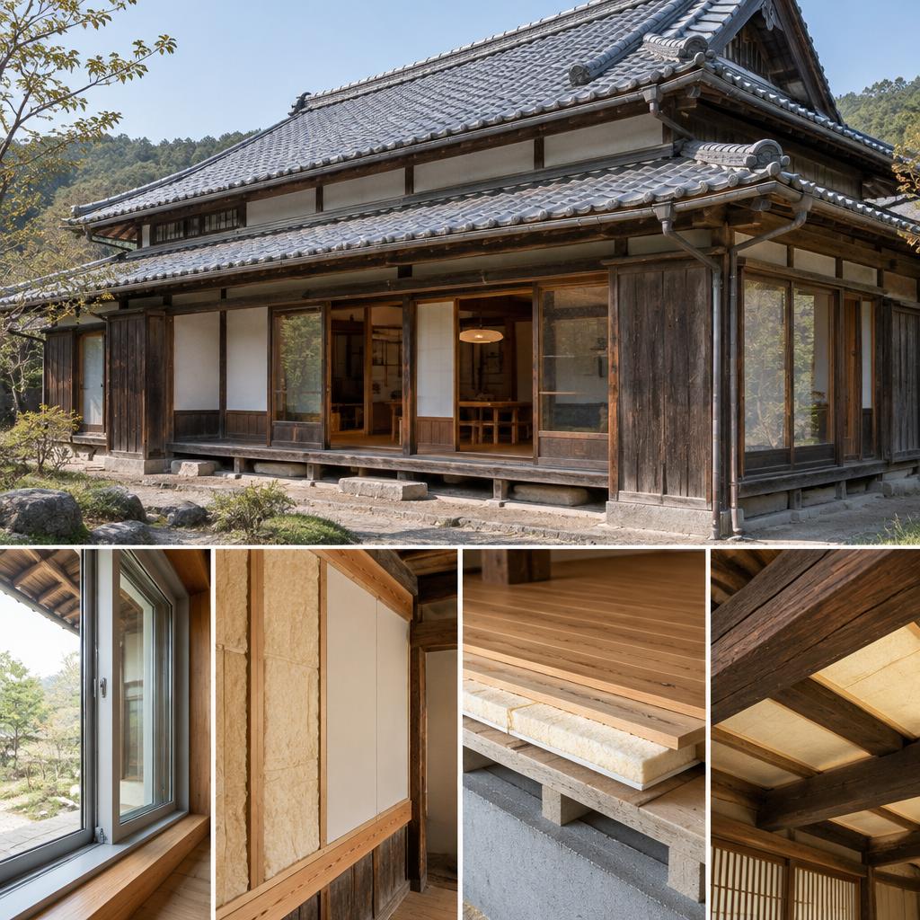 古民家再生にも。建物の個性を活かす断熱計画
